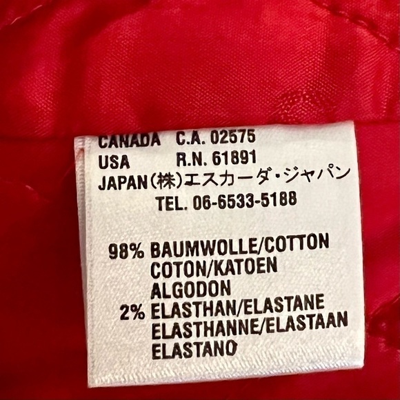 𝅺ESCADA denim jacket. Made in Hungary.  Size 44. - Picture 13 of 13